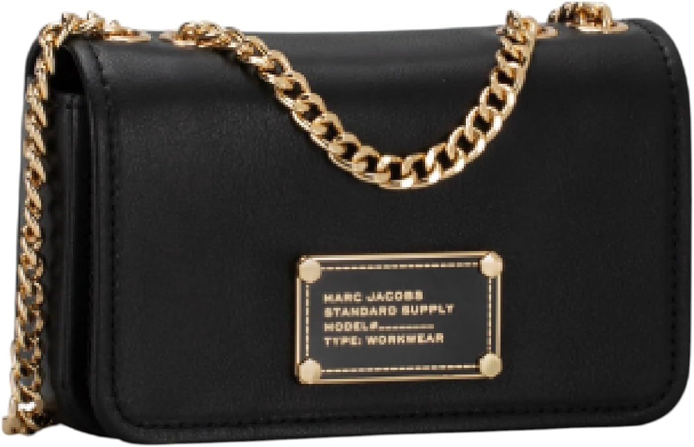 Marc Jacobs Workwear Chain Crossbody Shoulder Mini (Black Gold HW Marc Jacobs Workwear Chain Crossbody Shoulder Mini (Black Gold HW